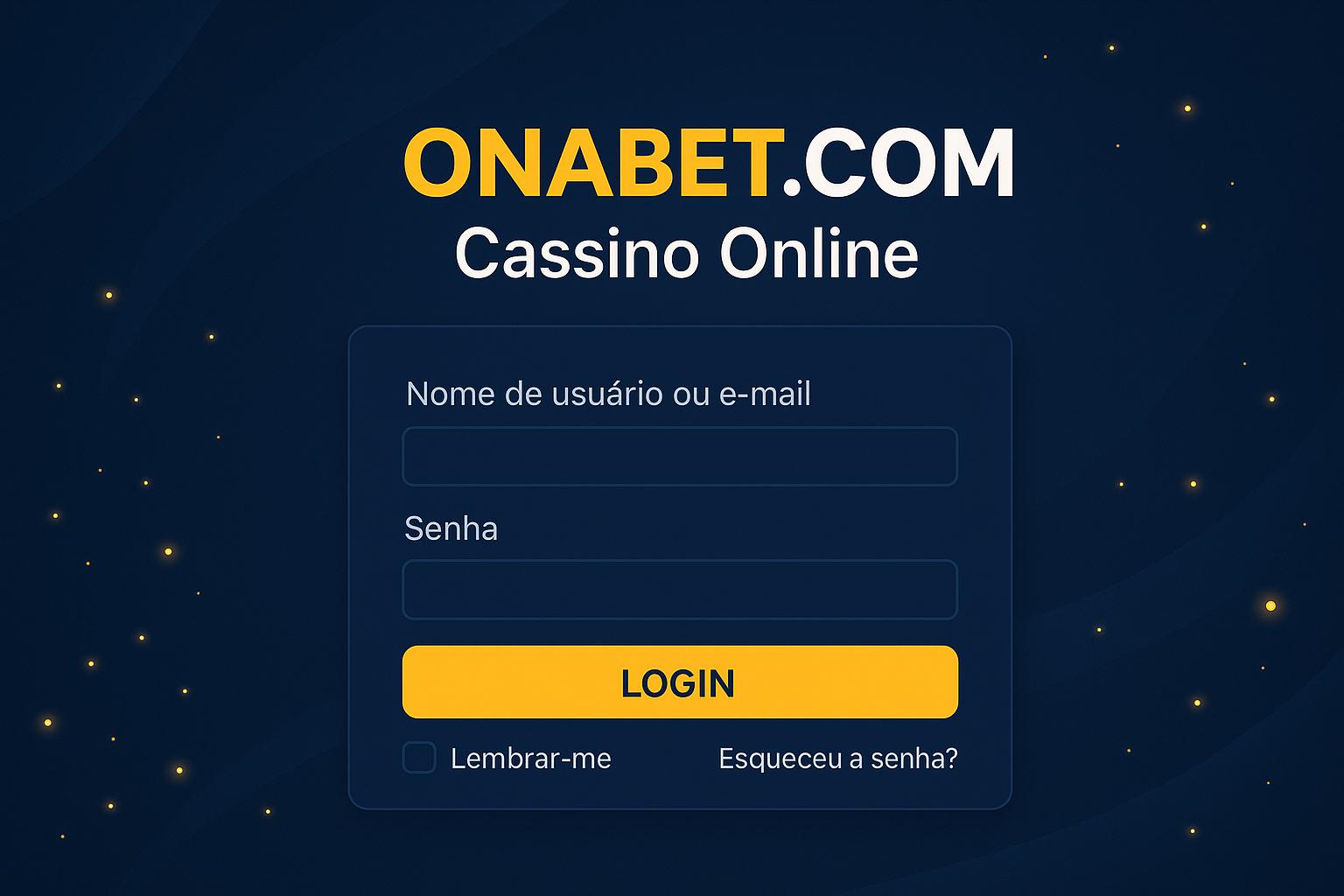 Não Perca tempo, o rRgistro na site ONABET.COM  